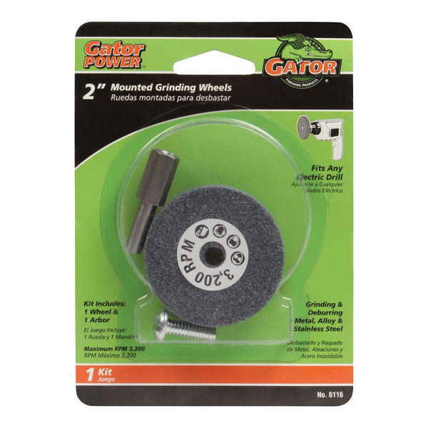 Gator Finishing GRIND WHEEL 2""X3/8"" 6116